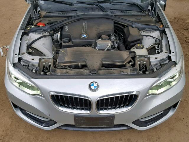 WBA1G9C59GV598773 - 2016 BMW 228 XI SILVER photo 7