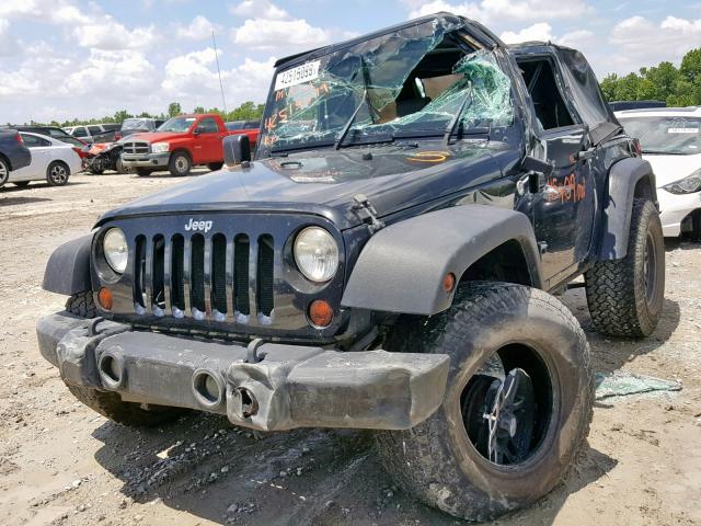 1J4FA24189L790675 - 2009 JEEP WRANGLER X BLACK photo 2