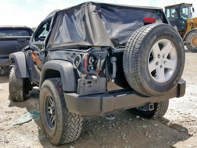 1J4FA24189L790675 - 2009 JEEP WRANGLER X BLACK photo 3