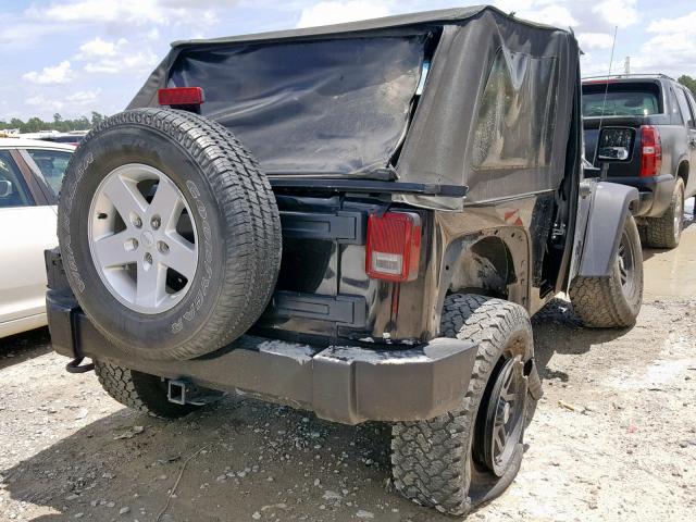 1J4FA24189L790675 - 2009 JEEP WRANGLER X BLACK photo 4