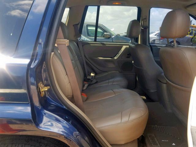 1J4GX48N84C412540 - 2004 JEEP GRAND CHER BLUE photo 6