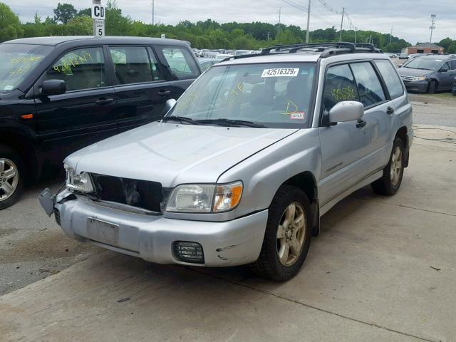 JF1SF65662H759480 - 2002 SUBARU FORESTER S SILVER photo 2