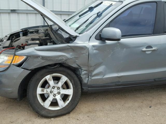 5NMSH13E68H199579 - 2008 HYUNDAI SANTA FE S BLUE photo 9