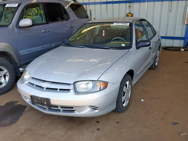 1G1JF52F137171913 - 2003 CHEVROLET CAVALIER L SILVER photo 2