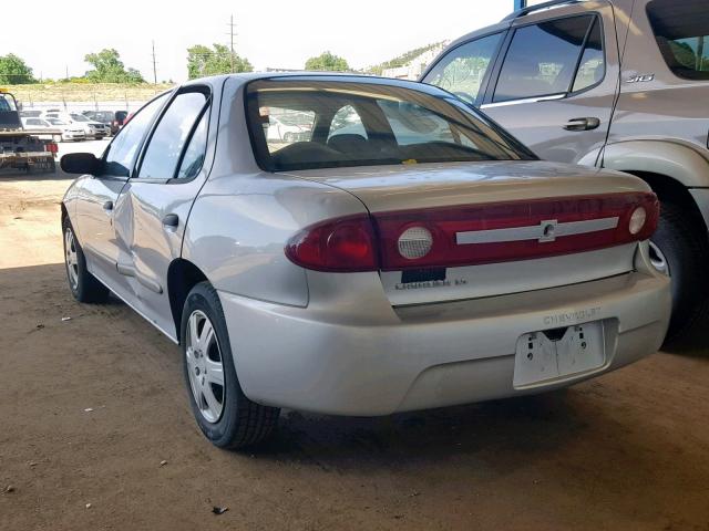 1G1JF52F137171913 - 2003 CHEVROLET CAVALIER L SILVER photo 3