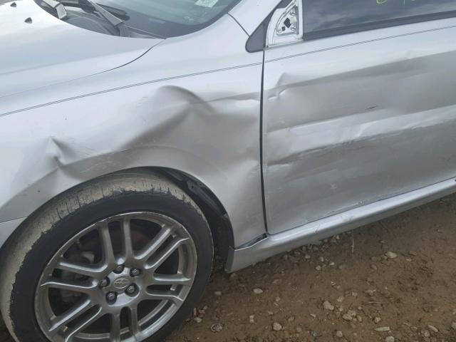 JTKDE167680260890 - 2008 TOYOTA SCION TC ვერცხლისფერი ფოტო 9