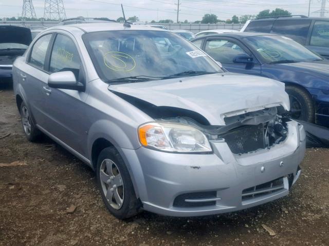 KL1TD56E69B367916 - 2009 CHEVROLET AVEO LS SILVER photo 1