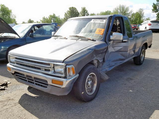 JT4VN93G8L5015647 - 1990 TOYOTA PICKUP 1/2 GRAY photo 2