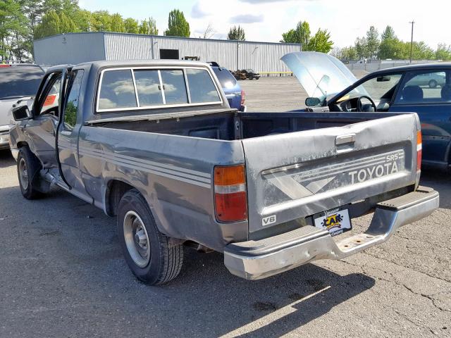 JT4VN93G8L5015647 - 1990 TOYOTA PICKUP 1/2 GRAY photo 3