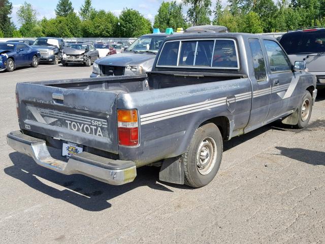 JT4VN93G8L5015647 - 1990 TOYOTA PICKUP 1/2 GRAY photo 4