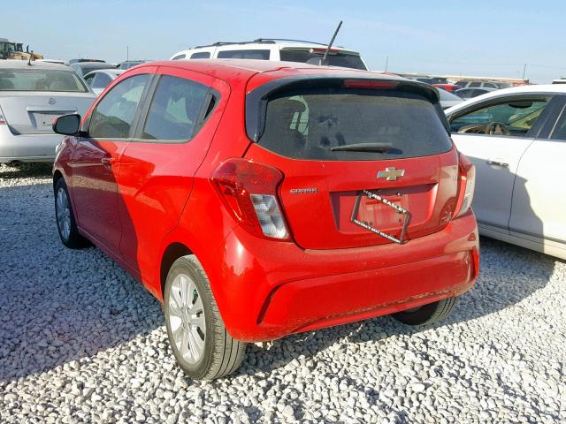 KL8CD6SA3HC762106 - 2017 CHEVROLET SPARK 1LT RED photo 3