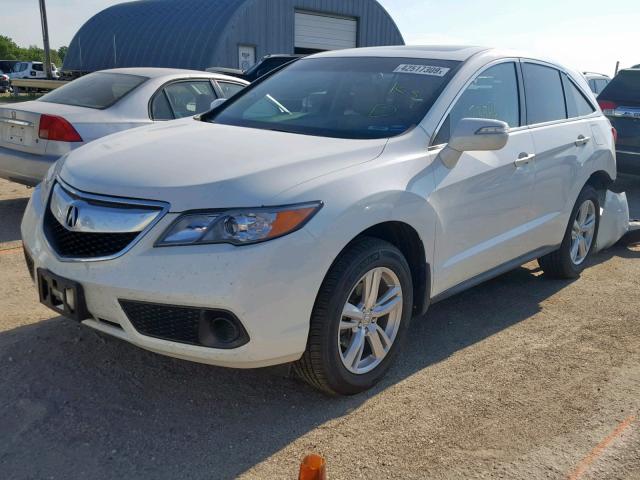 5J8TB4H37EL005183 - 2014 ACURA RDX WHITE photo 2