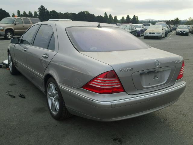 WDBNG84J03A367500 - 2003 MERCEDES-BENZ S 500 4MAT BROWN photo 3