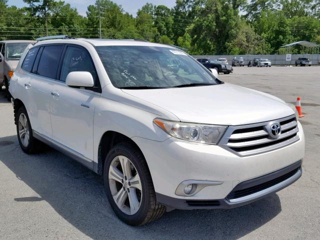 5TDYK3EHXCS083404 - 2012 TOYOTA HIGHLANDER CREAM photo 1