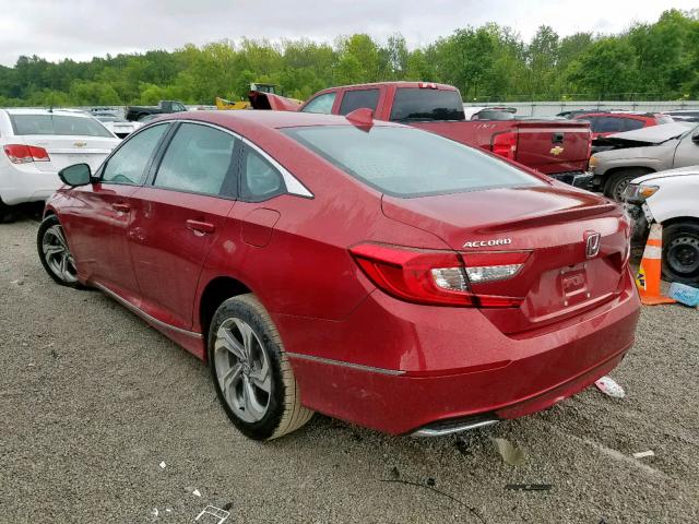 1HGCV1F6XJA114150 - 2018 HONDA ACCORD EXL RED photo 3