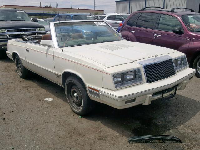 1C3BC55E9EG329963 - 1984 CHRYSLER LEBARON WHITE photo 1