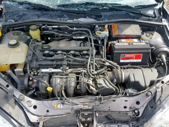 1FAFP34N85W137291 - 2005 FORD FOCUS ZX4 GRAY photo 7