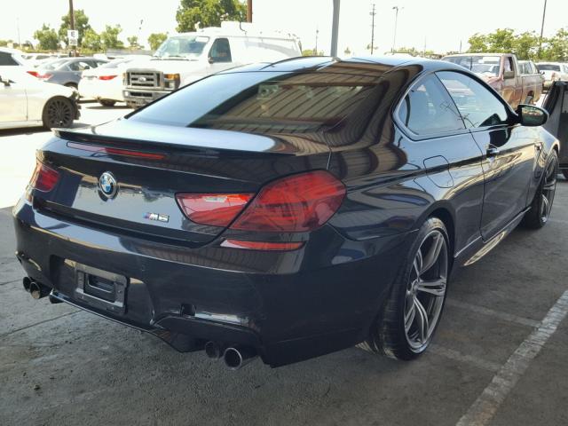 WBSLX9C52ED160121 - 2014 BMW M6 BLACK photo 4