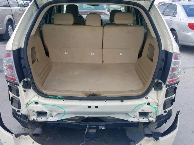 2FMDK36C87BA64936 - 2007 FORD EDGE SE CREAM photo 9