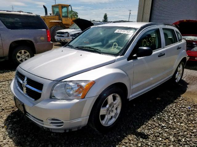 1B3HB48B38D724040 - 2008 DODGE CALIBER SX SILVER photo 2