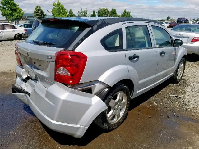 1B3HB48B38D724040 - 2008 DODGE CALIBER SX SILVER photo 4