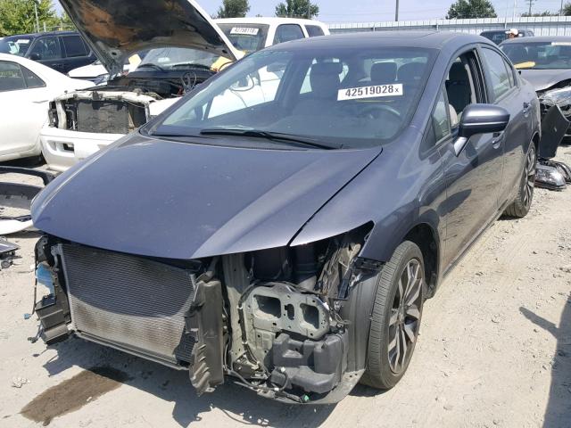 19XFB2F99EE248218 - 2014 HONDA CIVIC EXL GRAY photo 2