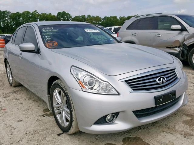 JN1CV6AP6DM717940 - 2013 INFINITI G37 BASE SILVER photo 1