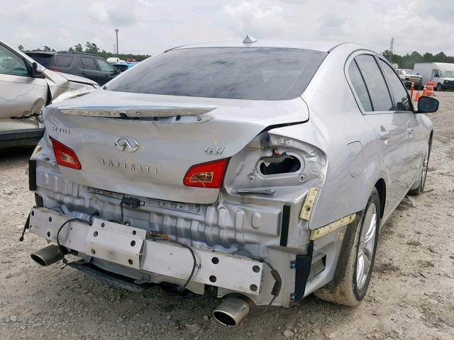 JN1CV6AP6DM717940 - 2013 INFINITI G37 BASE SILVER photo 4