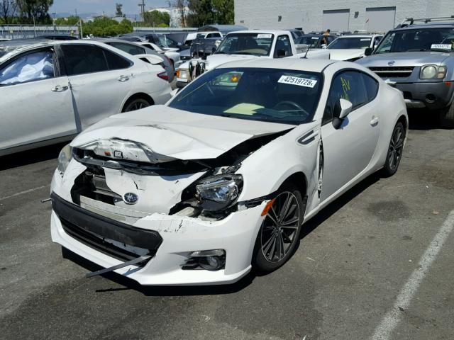 JF1ZCAC14D2600805 - 2013 SUBARU BRZ 2.0 LI WHITE photo 2