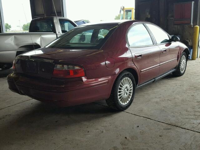 1MEFM50U94A620696 - 2004 MERCURY SABLE GS MAROON photo 4