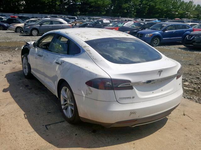 5YJSA1CN6DFP08652 - 2013 TESLA MODEL S WHITE photo 3