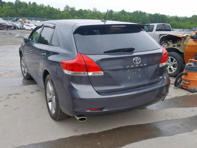 4T3BK3BB3AU039780 - 2010 TOYOTA VENZA GRAY photo 3