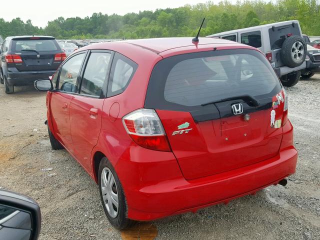 JHMGE8H28AS002586 - 2010 HONDA FIT RED photo 3