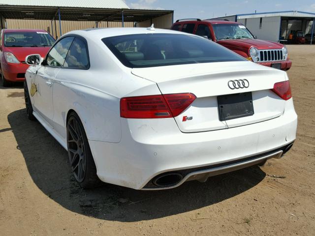 WUAC6AFRXDA903069 - 2013 AUDI RS5 WHITE photo 3