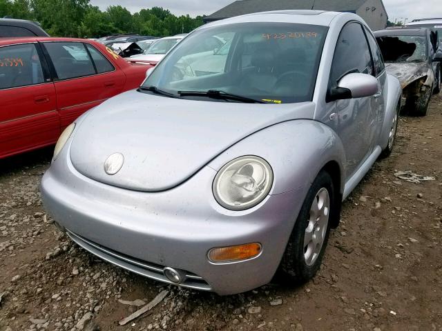 3VWCK21C93M418440 - 2003 VOLKSWAGEN NEW BEETLE ვერცხლისფერი ფოტო 2