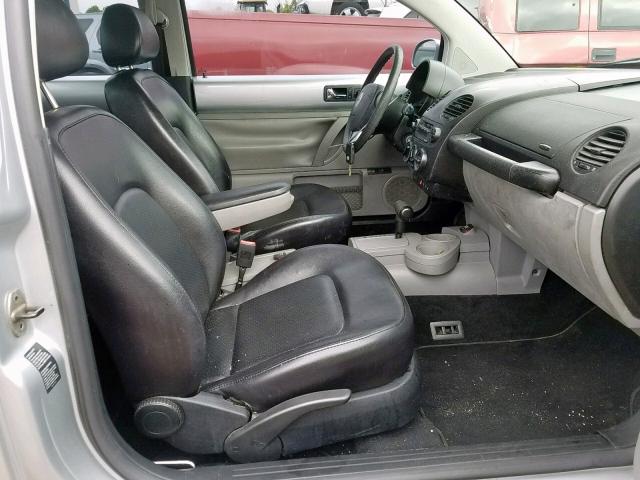 3VWCK21C93M418440 - 2003 VOLKSWAGEN NEW BEETLE ვერცხლისფერი ფოტო 5
