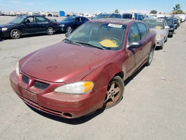 1G2NF52F03C227540 - 2003 PONTIAC GRAND AM S RED photo 2