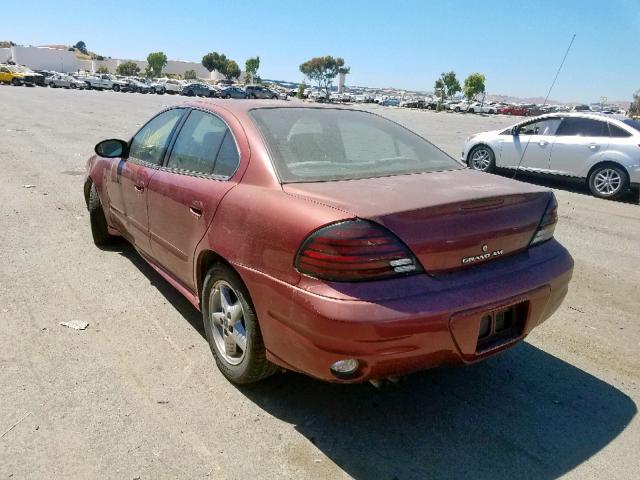 1G2NF52F03C227540 - 2003 PONTIAC GRAND AM S RED photo 3