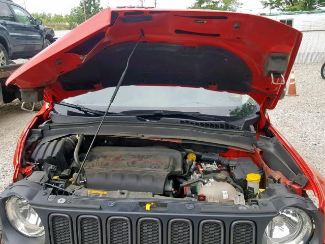 ZACCJBCB2HPE55876 - 2017 JEEP RENEGADE T RED photo 7