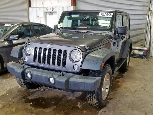 1C4AJWAG9EL233039 - 2014 JEEP WRANGLER S გრაფიტი ფოტო 2