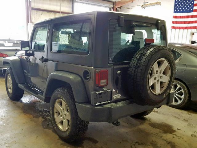 1C4AJWAG9EL233039 - 2014 JEEP WRANGLER S გრაფიტი ფოტო 3