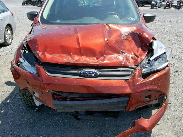 1FMCU0F70GUA02836 - 2016 FORD ESCAPE S BURGUNDY photo 7