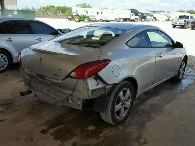 1G2ZH18N774132587 - 2007 PONTIAC G6 GT SILVER photo 4