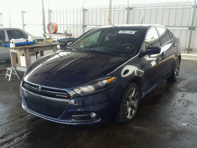 1C3CDFBB9FD142338 - 2015 DODGE DART SXT BLUE photo 2