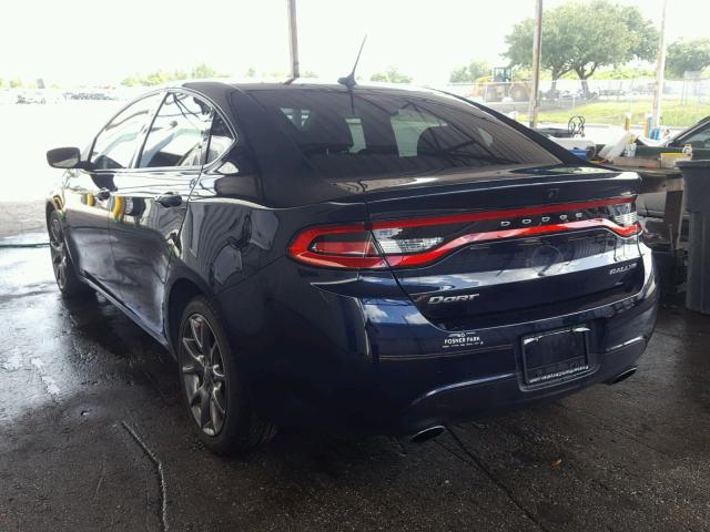 1C3CDFBB9FD142338 - 2015 DODGE DART SXT BLUE photo 3