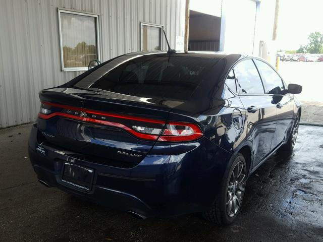 1C3CDFBB9FD142338 - 2015 DODGE DART SXT BLUE photo 4