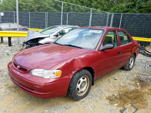 2T1BR12E6XC164575 - 1999 TOYOTA COROLLA VE RED photo 2