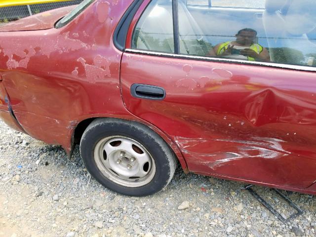 2T1BR12E6XC164575 - 1999 TOYOTA COROLLA VE RED photo 9