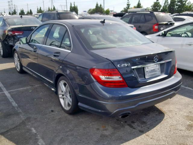 WDDGF4HB7DR294238 - 2013 MERCEDES-BENZ C 250 GRAY photo 3