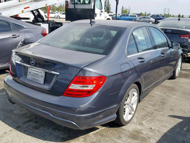 WDDGF4HB7DR294238 - 2013 MERCEDES-BENZ C 250 GRAY photo 4